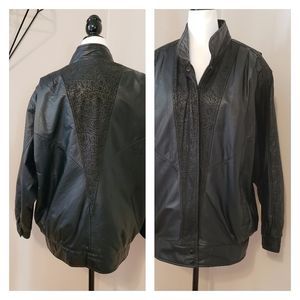 90'S ITALIAN BUTTERY LEATHER BLACK JACKET